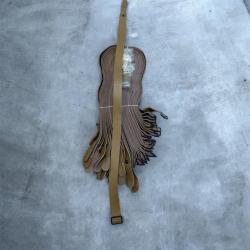 Lot bretelle de fusil Mas 36 post 1945 couleur moutarde, cuir neuf Berthier, lebel (25 sangles)