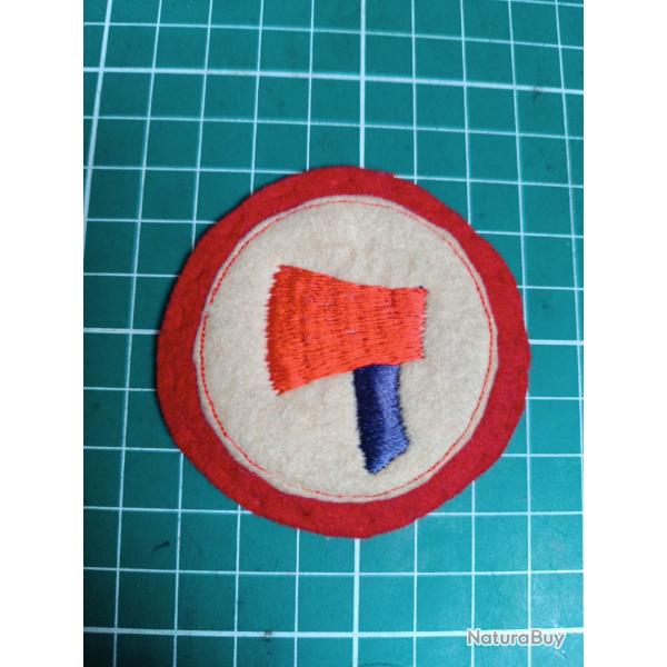 Insigne US WWI - 84th Division "Railsplitters" - Variante Luxe Broderie & Feutre