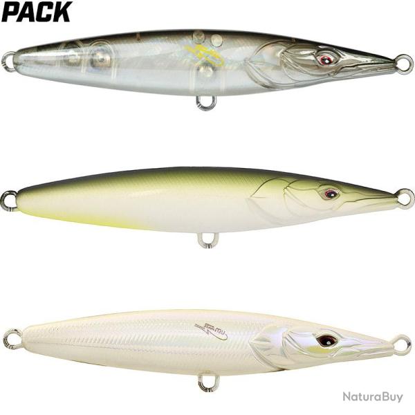 Pack de 3 leurres XORUS Asturie 130 sp�cial coup du soir