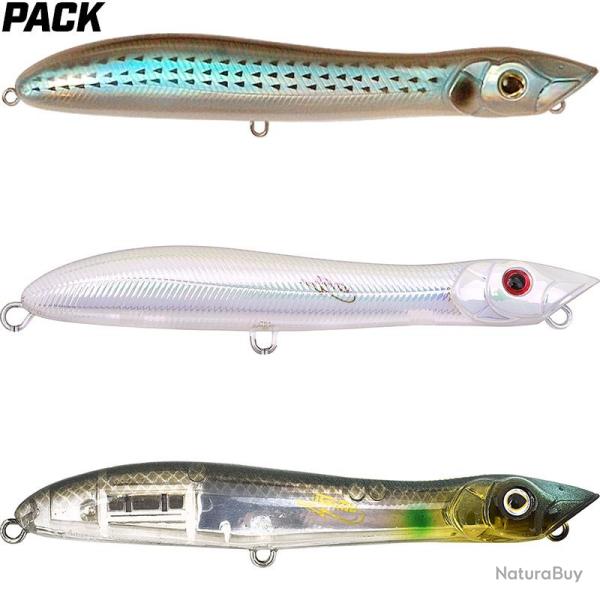 Pack de 3 leurres XORUS Patchinko 125 sp�cial coup du soir