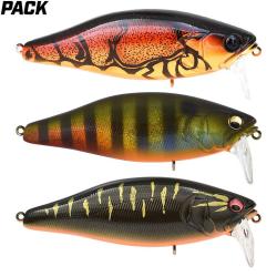 Pack de 3 leurres MEGABASS I Jack sp&eacute;cial eaux acides