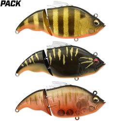 Pack de 3 leurres MEGABASS Vatalion 115 F sp&eacute;cial eaux acides