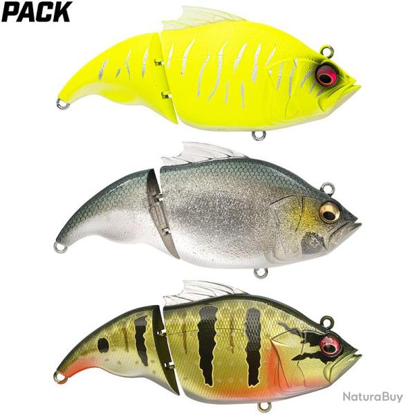 Pack de 3 leurres MEGABASS Vatalion 115 F sp�cial eaux alcalines
