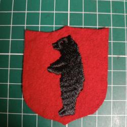Insigne US WWI - 13th Separate Artillery Brigade - Magnifique Variante Brod&eacute;e