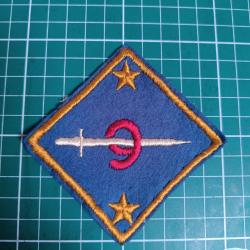 Insigne US WWI - 9th Division "Old Reliables" - Variante LUXE &agrave; la Ba&iuml;onnette