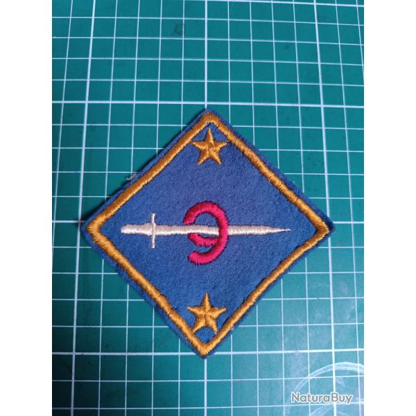Insigne US WWI - 9th Division "Old Reliables" - Variante LUXE � la Ba�onnette
