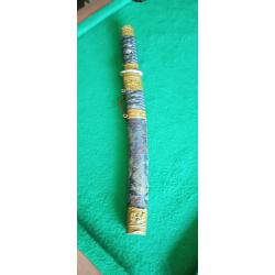 Wakizashi japonnais fourreau brod&eacute;