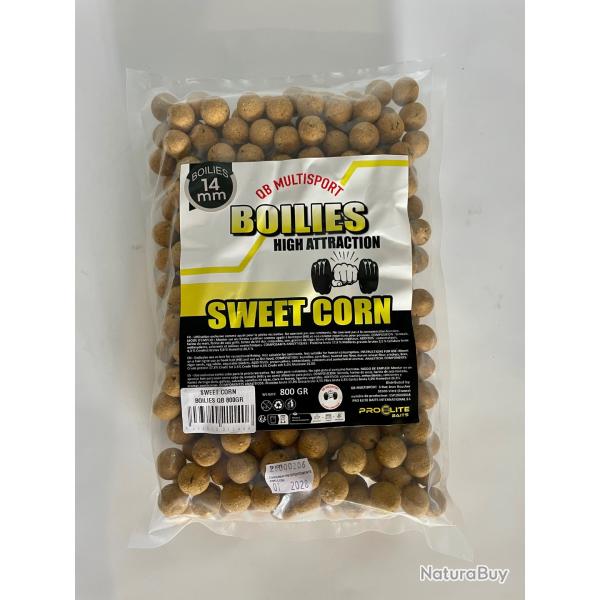 Bouillettes QB Multisport by pro �lite baits sweet corn 800gr/14mm EXCLUSIF