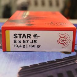 Boite de balles Geco Star 10.4g/16gr 8X57JS