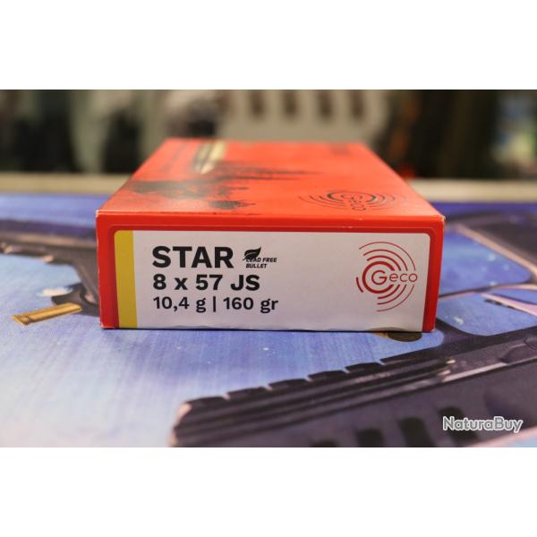 Boite de balles Geco Star 10.4g/16gr 8X57JS