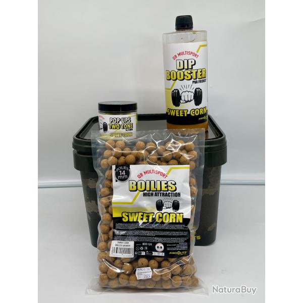 Pack QB Multisport by pro �lite baits sweet corn EXCLUSIF 800gr/14mm