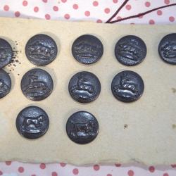 LOT BOUTONS DE CHASSE