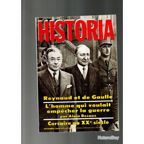 historia 477 luckner , metternich, les assurances histoire, beau boni, saint-cyr a 300 ans , de gaul