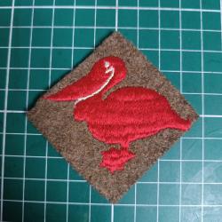 Insigne US WWI - Railroad Artillery (Artillerie sur VF) - Le P&eacute;lican - Rare