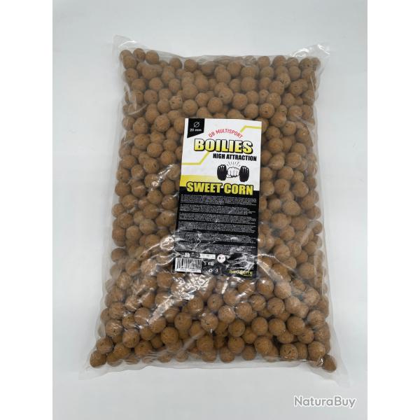 Bouillettes QB Multisport by pro �lite baits sweet corn 5kg/20mm EXCLUSIF