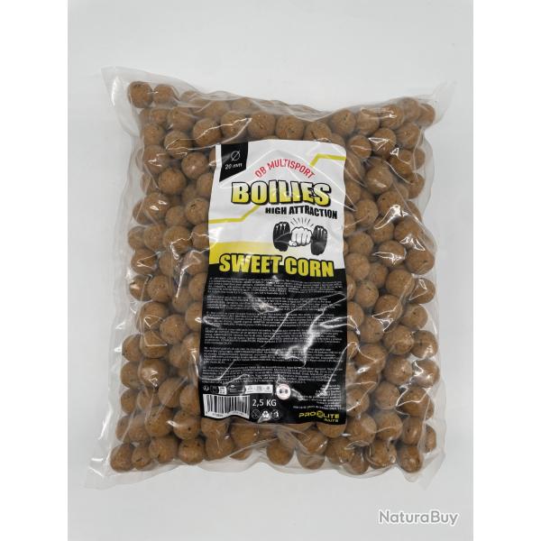 Bouillettes QB Multisport by pro �lite baits sweet corn 2,5kg/20mm EXCLUSIF