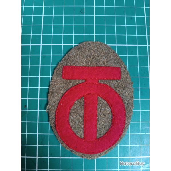Insigne US WWI - 90th Infantry Division - "T-O" Texas-Oklahoma