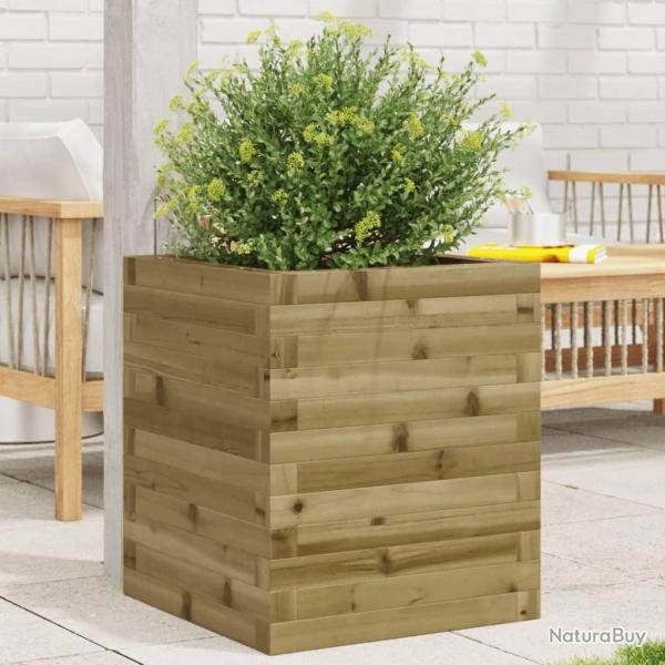 Jardini�re 40x40x46 cm bois de pin impr�gn�