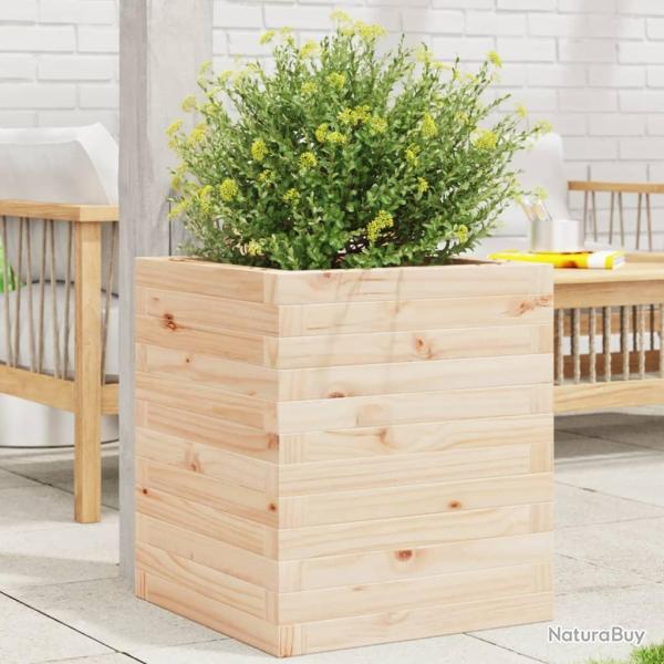 Jardini�re 40x40x46 cm bois de pin massif