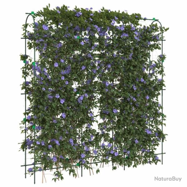 Treillis de jardin pour plantes grimpantes 2 pcs forme en U