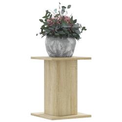 Supports pour plantes 2 pcs ch&ecirc;ne sonoma bois d'ing&eacute;nierie