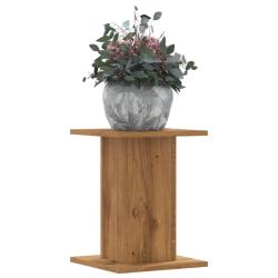 Supports pour plantes 2 pcs ch&ecirc;ne artisanal bois d'ing&eacute;nierie