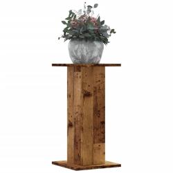 Supports pour plantes 2 pcs vieux bois bois d'ing&eacute;nierie