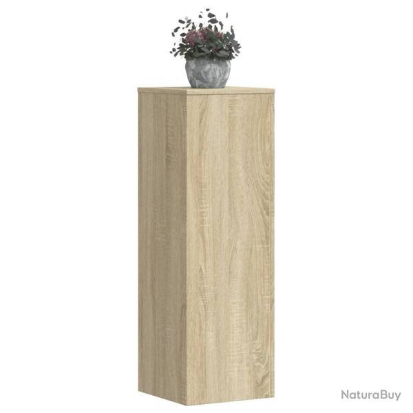 Supports pour plantes 2 pcs ch�ne sonoma bois d'ing�nierie