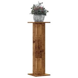 Supports pour plantes 2 pcs vieux bois bois d'ing&eacute;nierie