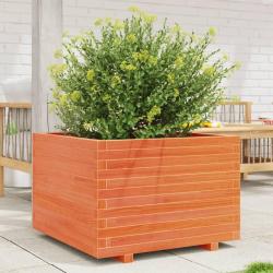 Jardini&egrave;re cire marron 70x70x49,5 cm bois de pin massif