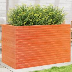 Jardini&egrave;re cire marron 110x60x68,5 cm bois de pin massif
