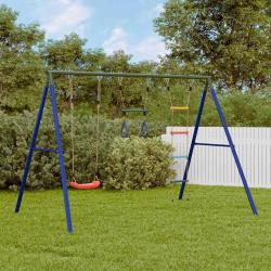 Jeu de balan&ccedil;oire ext&eacute;rieur avec balan&ccedil;oire trap&egrave;ze et &eacute;chelle