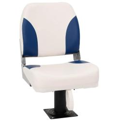 Si&egrave;ge de bateau pliable 1 ensemble bleu et blanc