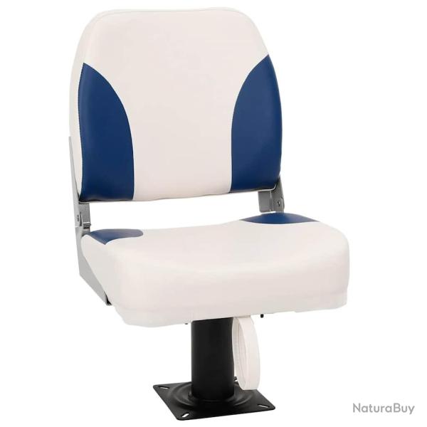 Si�ge de bateau pliable 1 ensemble bleu et blanc