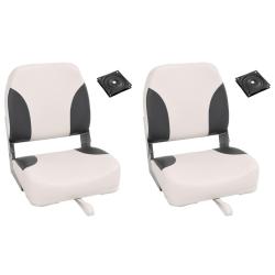 Si&egrave;ge de bateau pliable lot de 2 dossier bas