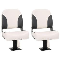 Si&egrave;ge de bateau pliable lot de 2 dossier bas