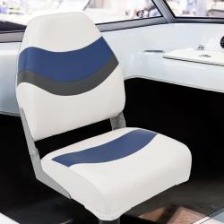 Ensemble de si&egrave;ges de bateau pliables lot de 4 dossier haut