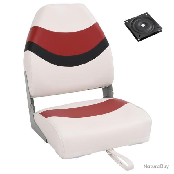 Ensemble de si�ges de bateau pliables lot de 2 dossier haut