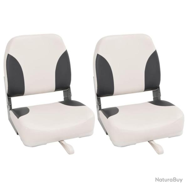 Si�ges de bateau pliables lot de 2 � dossier haut 41x36x48 cm