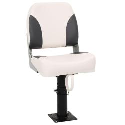 Si&egrave;ge de bateau pliable 1 ensemble avec dossier bas et sangle de fixation