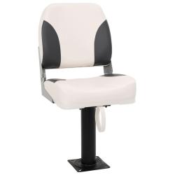 Si&egrave;ge de bateau pliable 1 ensemble avec dossier bas et sangle de fixation