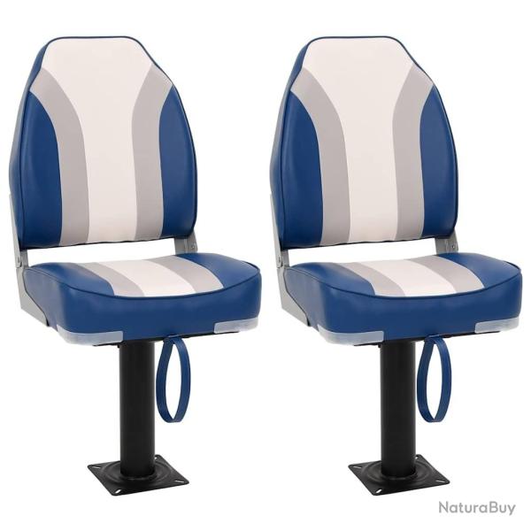 Ensemble de si�ges de bateau pliables lot de 4 dossier haut