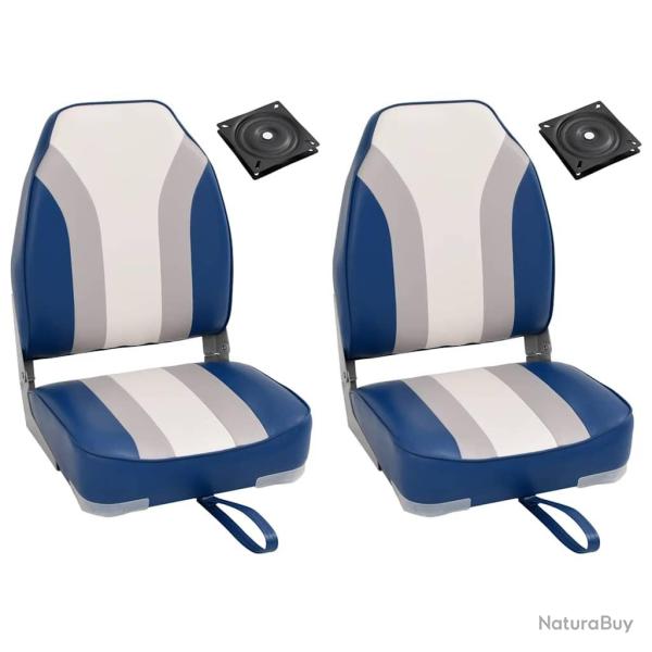 Ensemble de si�ges de bateau pliables lot de 4 dossier haut