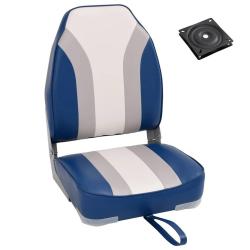 Ensemble de si&egrave;ges de bateau pliables lot de 2 dossier haut