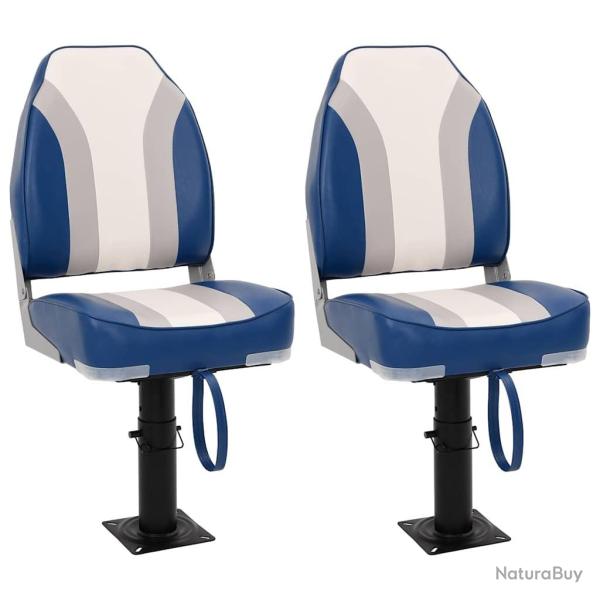 Ensemble de si�ges de bateau pliables lot de 4 dossier haut