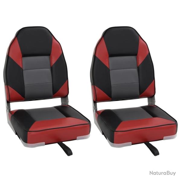Si�ges de bateau pliables lot de 2 � dossier haut 39x43x58 cm