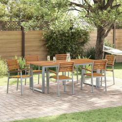 Chaise de jardin 6 pcs Marron 56 x 57 x 87 cm