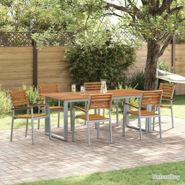 Chaise de jardin 6 pcs Marron 56 x 57 x 87 cm