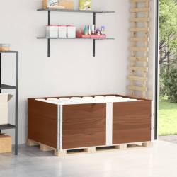 Colliers de palette 3 pcs marron 150x100 cm bois de pin solide