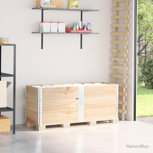 Colliers de palette 3 pcs 150x50 cm bois de pin solide